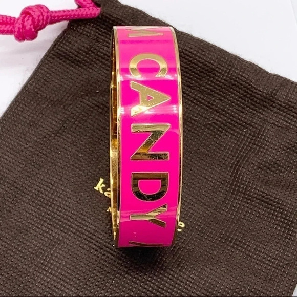 Kate Spade Arm Candy Hot Pink Idiom Bangle - Picture 6 of 7
